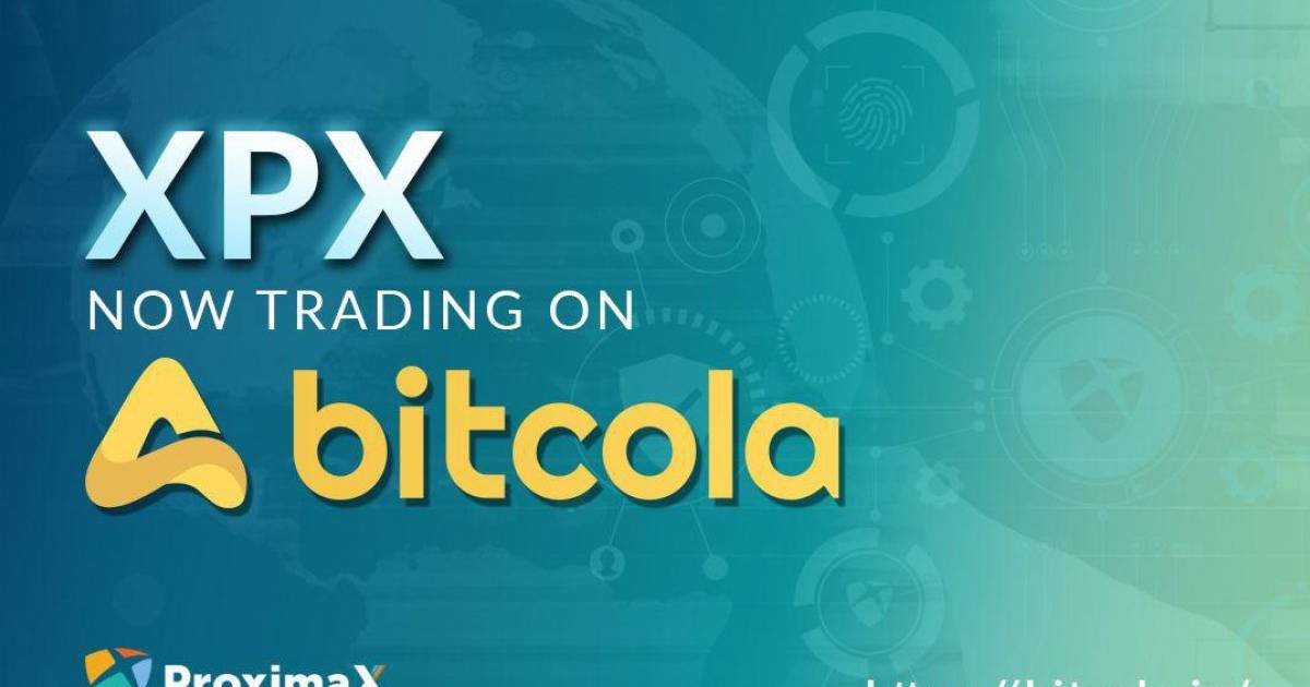 XPX is now listed on BitCola