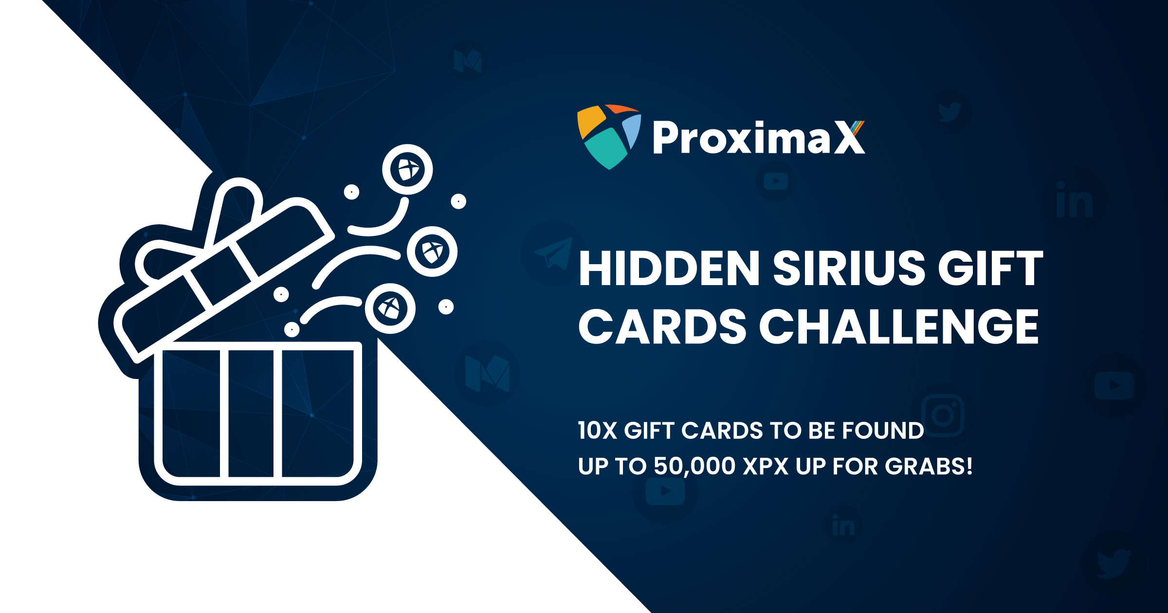 ProximaX Hidden Sirius Gift Cards