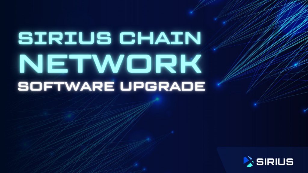 Sirius Chain Network Software Upgrade on January 4th